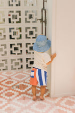 Load image into Gallery viewer, Acorn Kids Wide Brim Bucket Hat - Sketch-a-Saurus [SZ:S 50cm (9-18mths)]
