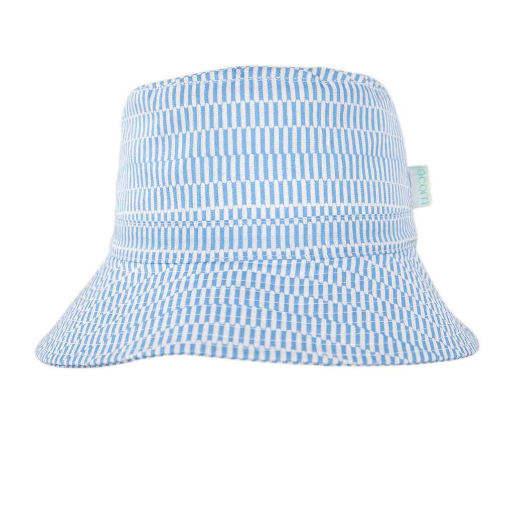 Acorn Kids Wide Brim Bucket Hat - Mykonos [SZ:S 50cm (9-18mths)]