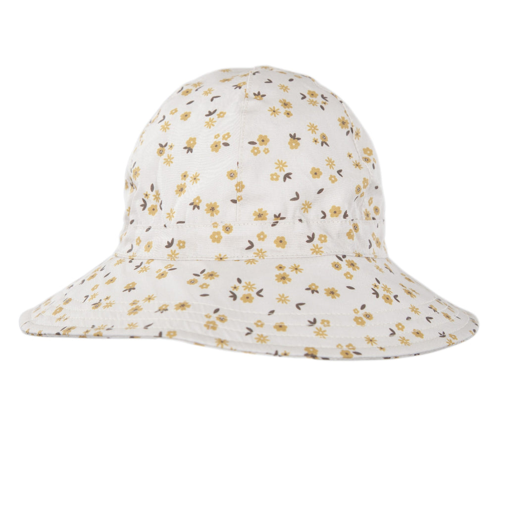 Acorn Kids Wide Brim Sunhat - Amber Blooms [SZ:S 50cm (9-18mths)]