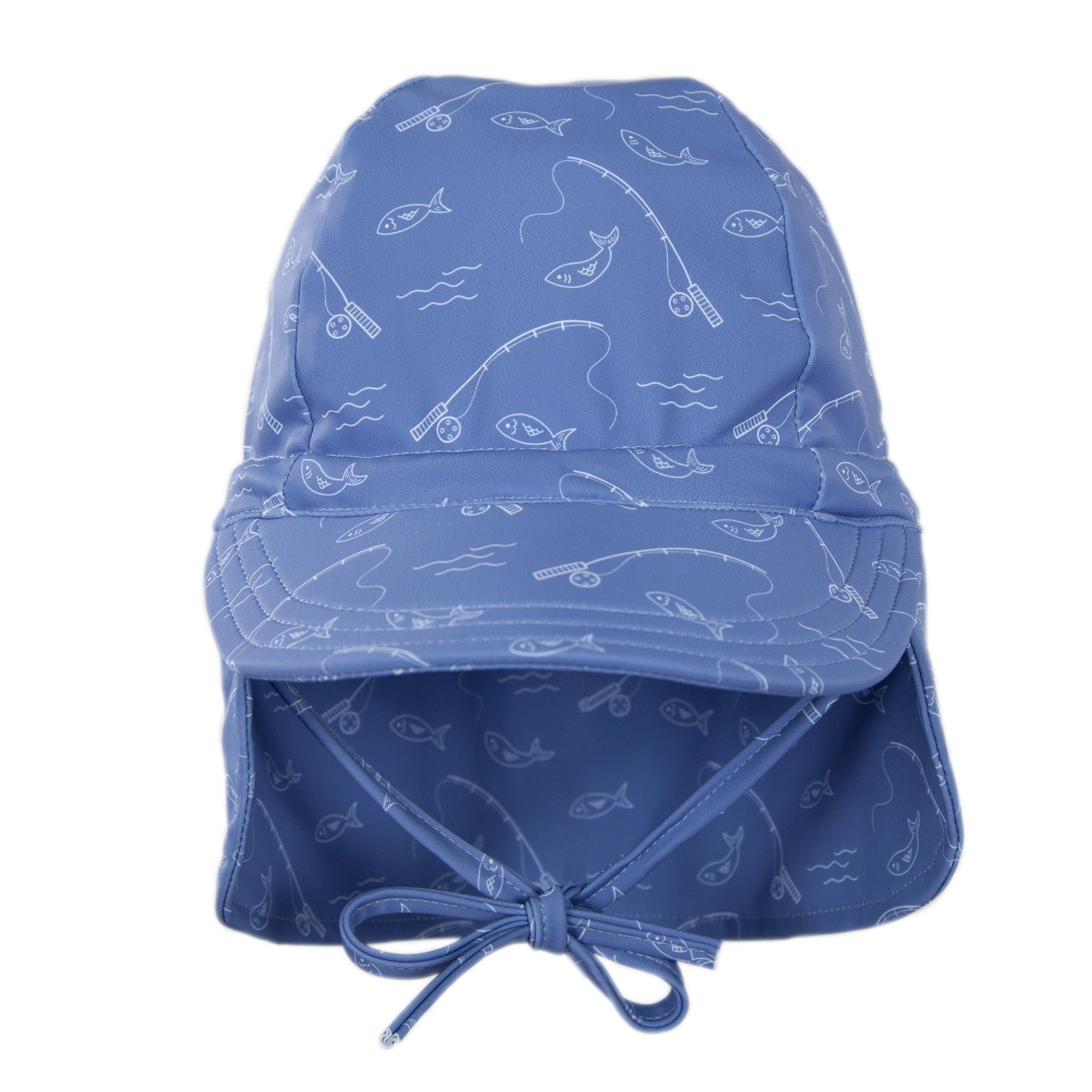 Acorn Kids Swim Flap Cap - Gone Fishing [SZ:S 50cm (9-18mths)]