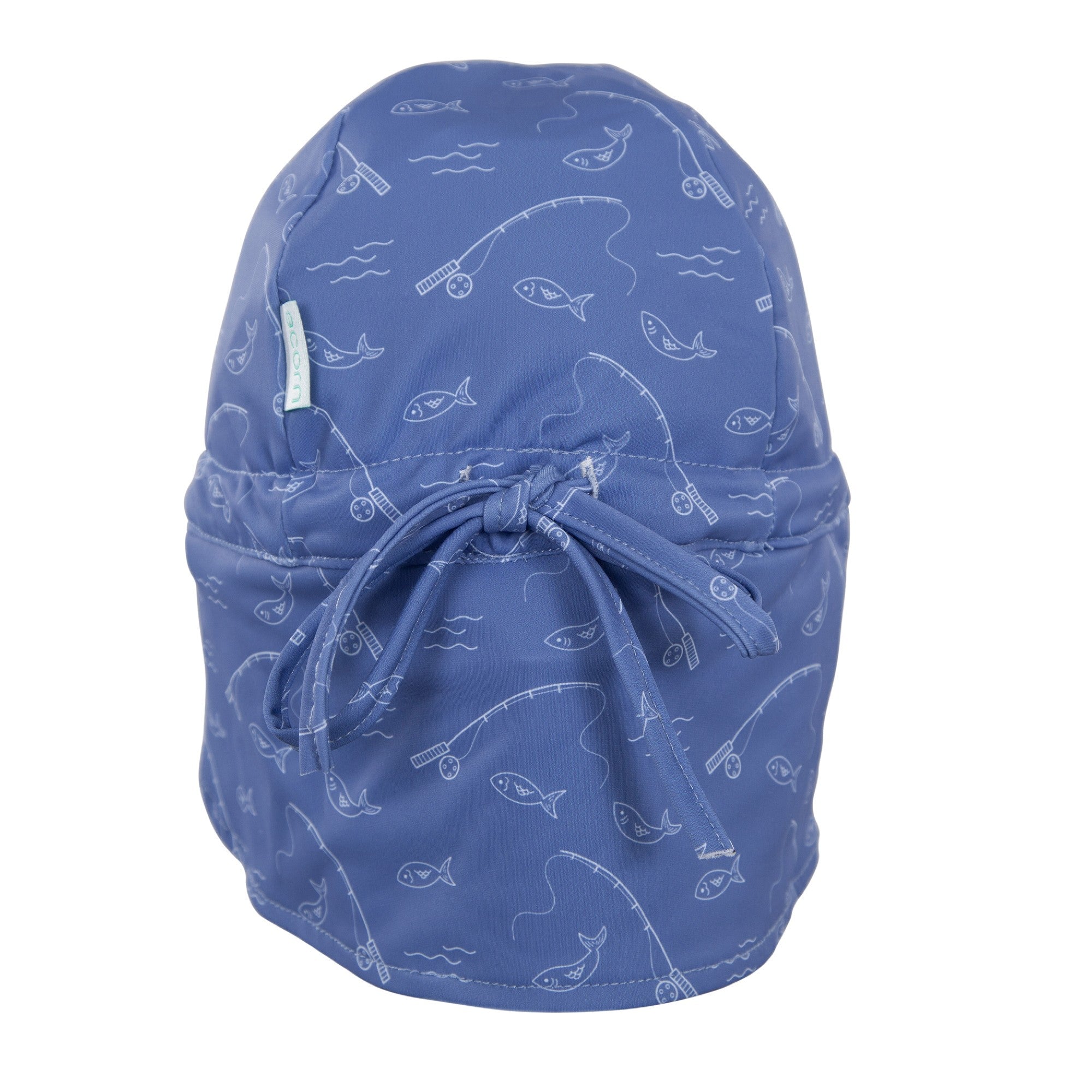 Acorn Kids Swim Flap Cap - Gone Fishing [SZ:S 50cm (9-18mths)]