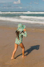 Load image into Gallery viewer, Acorn Kids UPF50+ Rashie Zip Top &amp; Bottoms - Eden [SZ:1]
