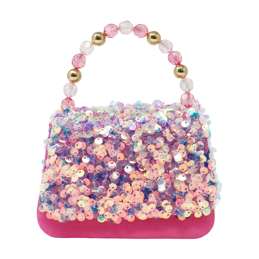 Pink Poppy Handbag - Mermaid Flip Sequin