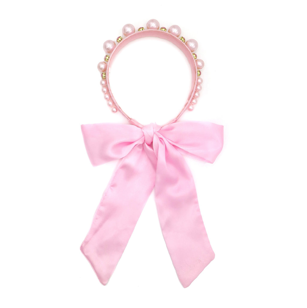 Pink Poppy Pearl Headband with Scarf - Claris the Chicest Mouse in Paris 