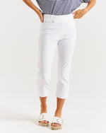 Load image into Gallery viewer, Betty Basics Crop Bengaline Pant - White [CLR:WHITE  SZ:10]
