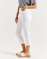 Load image into Gallery viewer, Betty Basics Crop Bengaline Pant - White [CLR:WHITE  SZ:10]
