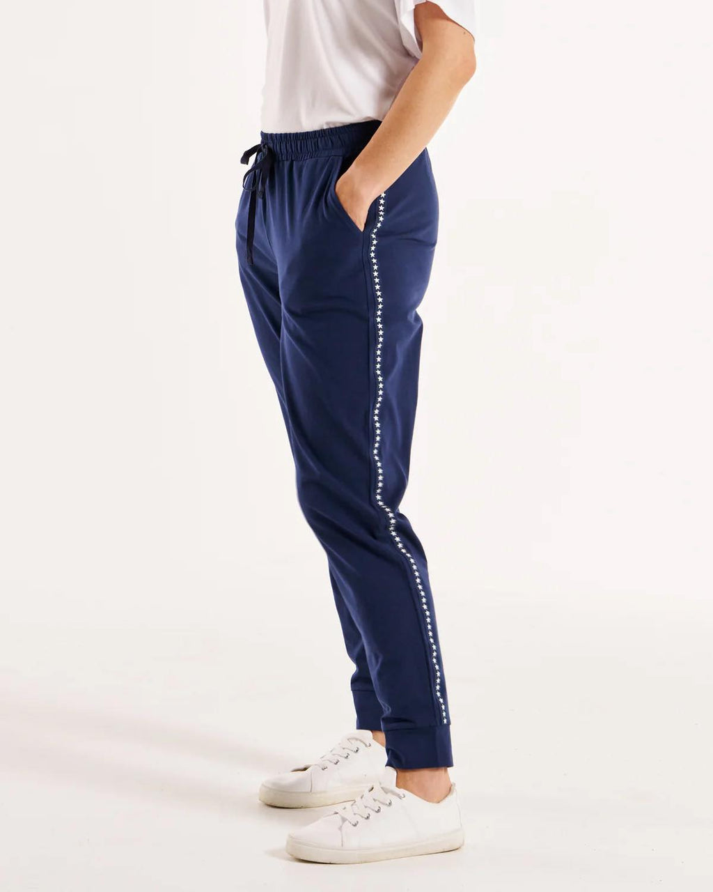 Betty Basics Heidi Pant - Navy Stars [CLR:NAVY STARS SZ:8]