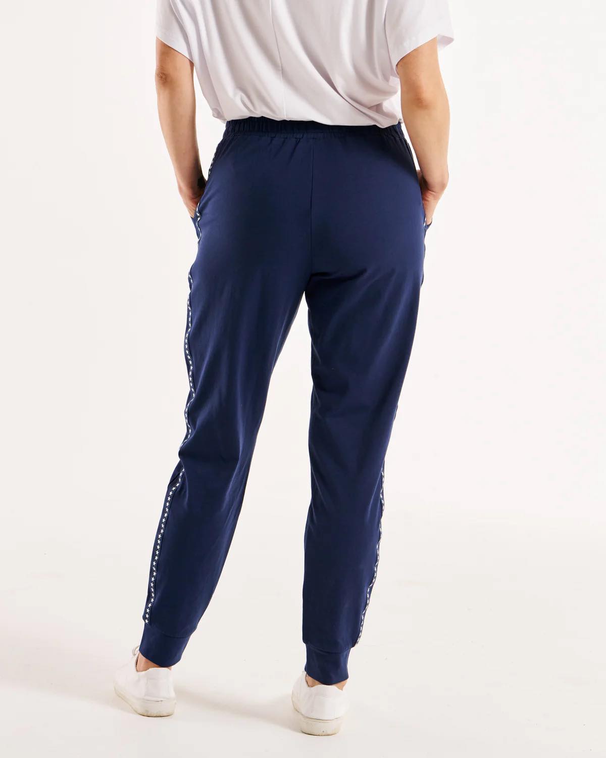 Betty Basics Heidi Pant - Navy Stars [CLR:NAVY STARS SZ:8]