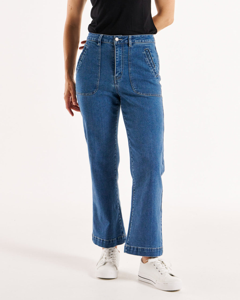 Betty Basics Bryce Bootleg Jean [CLR:VINTAGE BLUE SZ:8]