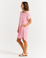 Load image into Gallery viewer, Betty Basics Maxine T-Shirt Dress - Cherry Blossom Stripe [CLR:CHERRY BLOSSOM STRIPE SZ:10]
