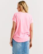 Load image into Gallery viewer, Betty Basics Hailey Short Sleeve Top - Bright Pink [CLR:BRIGHT PINK SZ:10]
