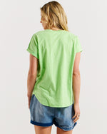 Load image into Gallery viewer, Betty Basics Hailey Short Sleeve Top - Bright Green [CLR:BRIGHT GREEN SZ:10]
