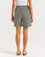 Load image into Gallery viewer, Betty Basics Harvard Short - Cream &amp; Black Stripe [CLR:CREAM &amp; BLACK STRIPE SZ:10]
