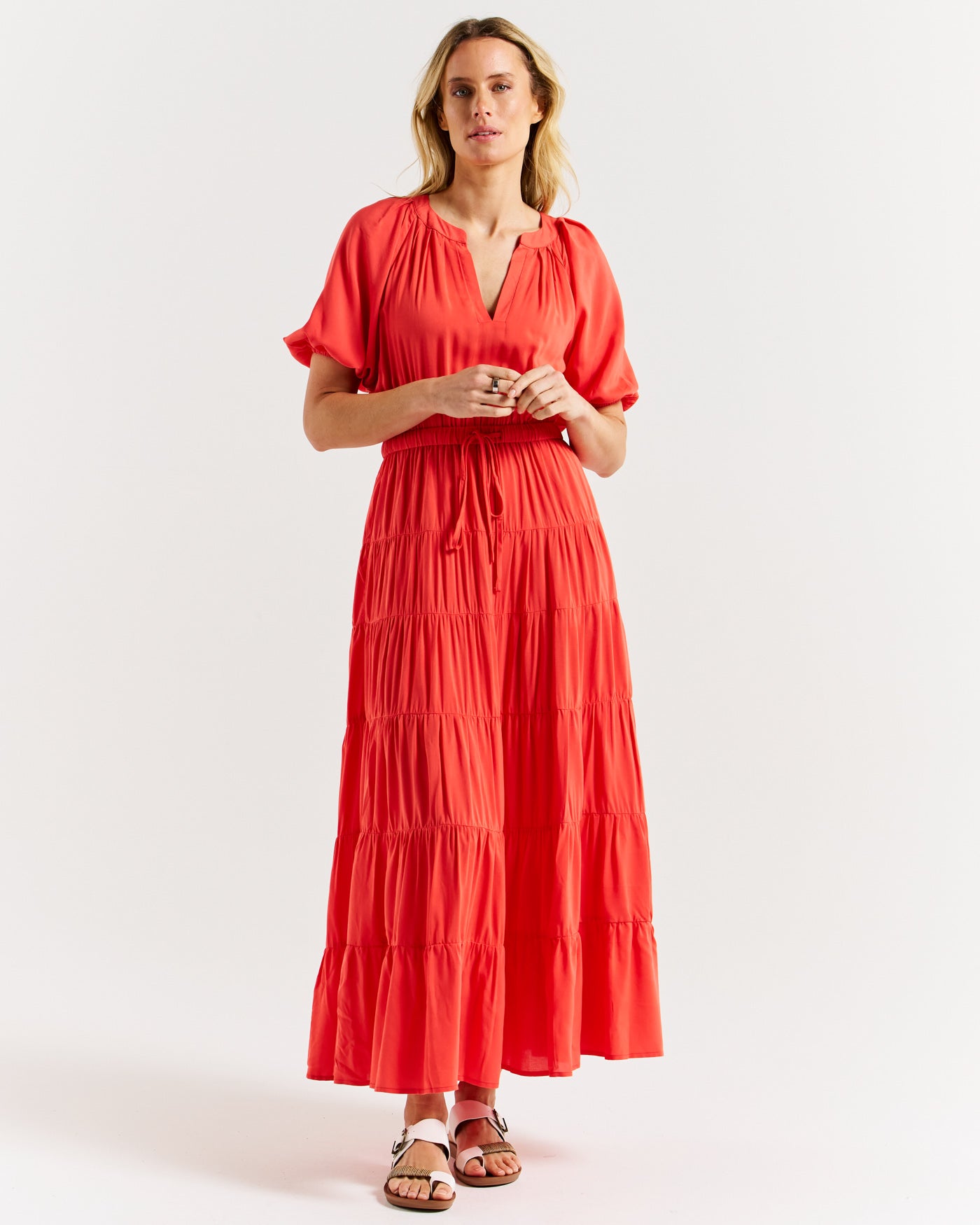 Betty Basics Aleja Dress - Fiesta Red [CLR:FIESTA RED SZ:10]