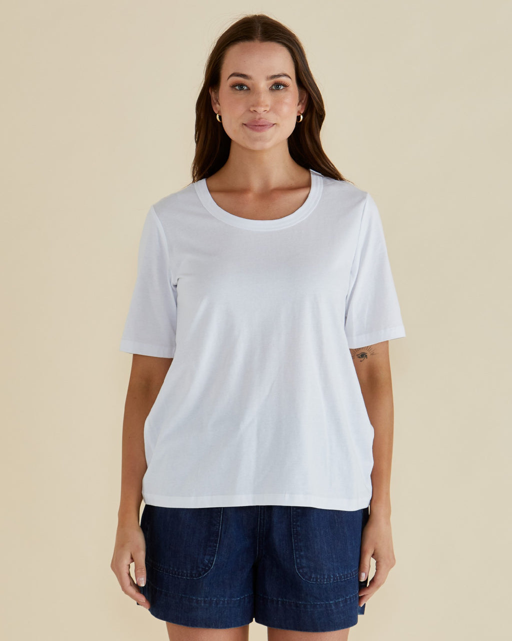 Betty Basics Riley Tee - White [SZ:8]