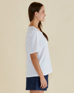 Load image into Gallery viewer, Betty Basics Riley Tee - White [SZ:8]
