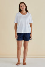 Load image into Gallery viewer, Betty Basics Riley Tee - White [SZ:8]
