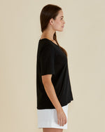 Load image into Gallery viewer, Betty Basics Riley Tee - Black [SZ:8]
