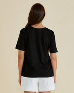 Load image into Gallery viewer, Betty Basics Riley Tee - Black [SZ:8]
