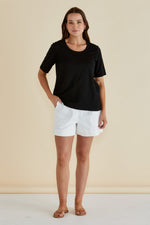 Load image into Gallery viewer, Betty Basics Riley Tee - Black [SZ:8]
