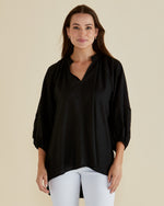 Load image into Gallery viewer, Betty Basics Grazia Blouse - Black [CLR:BLACK SZ:6]
