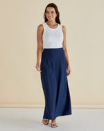 Load image into Gallery viewer, Betty Basics Mindy Skirt - Navy Blue [SZ:8]

