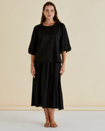 Load image into Gallery viewer, Betty Basics Belize Skirt - Black [SZ:10]
