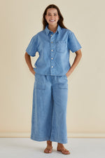 Load image into Gallery viewer, Betty Basics Saffra Relax Leg Jean [CLR:MEDIUM WASH BLUE DENIM SZ:8]
