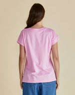 Load image into Gallery viewer, Betty Basics Tracy V-Neck Tee - Pink [SZ:8]
