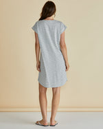 Load image into Gallery viewer, Betty Basics Daphne V-Neck Dress - Black/White Stripe [SZ:8]
