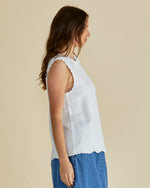 Load image into Gallery viewer, Betty Basics Aviva Tank - White Stripe [SZ:8]
