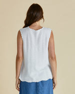 Load image into Gallery viewer, Betty Basics Aviva Tank - White Stripe [SZ:8]
