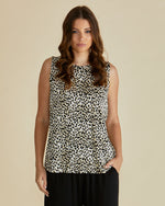 Load image into Gallery viewer, Betty Basics Positano Tank - Cheetah [SZ:8]
