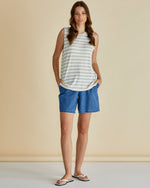 Load image into Gallery viewer, Betty Basics Positano Tank - Gold Stripe [SZ:8]
