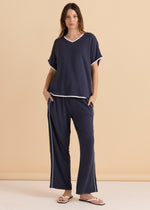 Load image into Gallery viewer, Betty Basics Clara Tee - Petrol/White [SZ:8]
