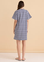 Load image into Gallery viewer, Betty Basics Darcy Dress - Navy Stripe [SZ:8]
