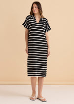 Load image into Gallery viewer, Betty Basics Bradford Knit Dress - Cream/Black [SZ:8]
