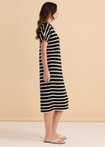 Load image into Gallery viewer, Betty Basics Bradford Knit Dress - Cream/Black [SZ:8]
