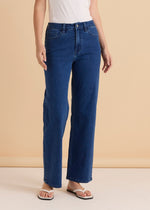 Load image into Gallery viewer, Betty Basics Straight Leg Jean - Dusty Blue [SZ:8]
