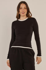 Load image into Gallery viewer, Betty Basics Cloud Tee - Black [CLR:BLACK SZ:8]
