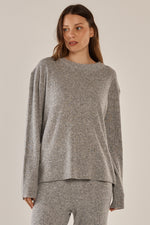 Load image into Gallery viewer, Betty Basics Ruby Knit Sweater - Grey Marle [SZ:6]
