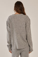 Load image into Gallery viewer, Betty Basics Ruby Knit Sweater - Grey Marle [SZ:6]
