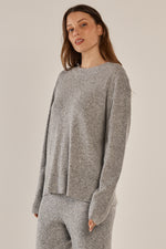 Load image into Gallery viewer, Betty Basics Ruby Knit Sweater - Grey Marle [SZ:6]
