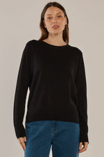 Load image into Gallery viewer, Betty Basics Louis Sweater - Black [SZ:6]
