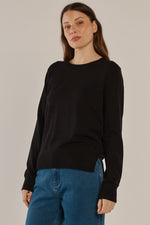 Load image into Gallery viewer, Betty Basics Louis Sweater - Black [SZ:6]

