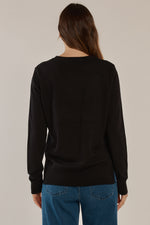 Load image into Gallery viewer, Betty Basics Louis Sweater - Black [SZ:6]

