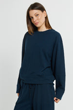 Load image into Gallery viewer, Betty Basics Elona Top - Navy [SZ:6]
