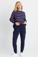 Load image into Gallery viewer, Betty Basics Heidi Pant - Navy [SZ:8]
