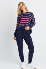 Load image into Gallery viewer, Betty Basics Heidi Pant - Navy [SZ:8]
