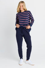 Load image into Gallery viewer, Betty Basics Heidi Pant - Navy [SZ:8]
